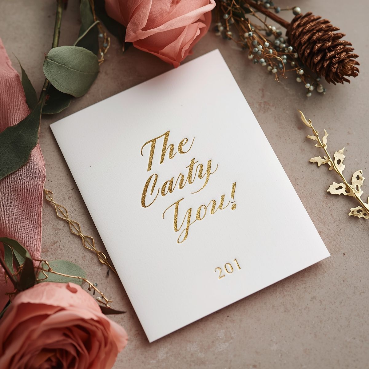 Kalligrafie kaart met traditionele stijl